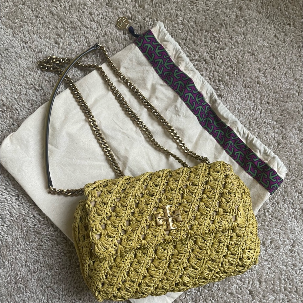 Tory Burch Worn only once
Tory Burch SMALL KIRA CROCHET SHOULDER CONVERTIBLE BAG
